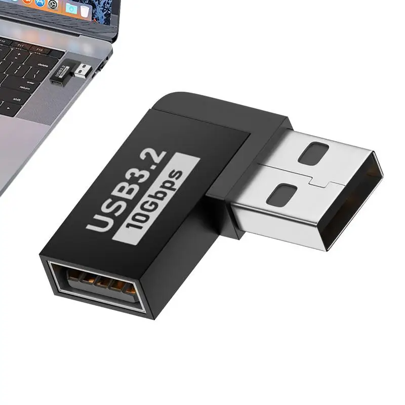 USB 3,0 Adapter 90 Grad rechtwinkliger Stecker-Buchse-Anschluss für Laptop-PC USB-Ladegeräte Verlängerung konverter