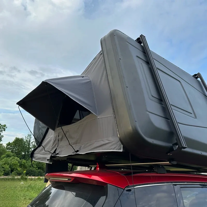 

Customizable 2-3 Person Rooftop Camping Tent Full Size Waterproof Car Aluminum Alloy Hard Can Outdoor