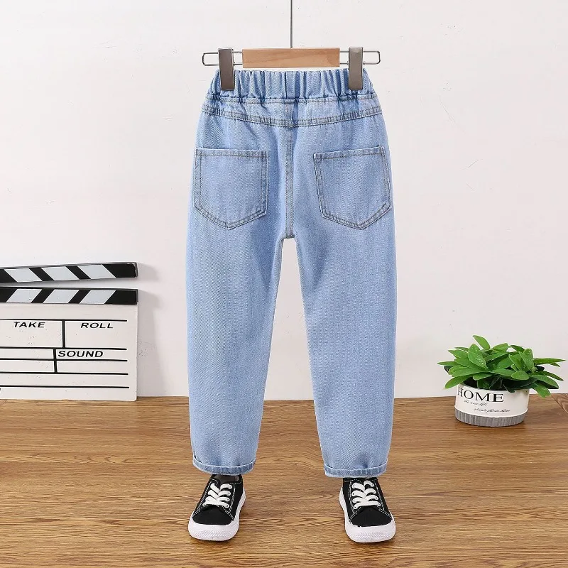 Children's Jeans Pants Fashion Design and Quality Craftsmanship Kids Cartoon Denim Trousers 3 4 5 6 7 8 9 10 11 12 13 Years