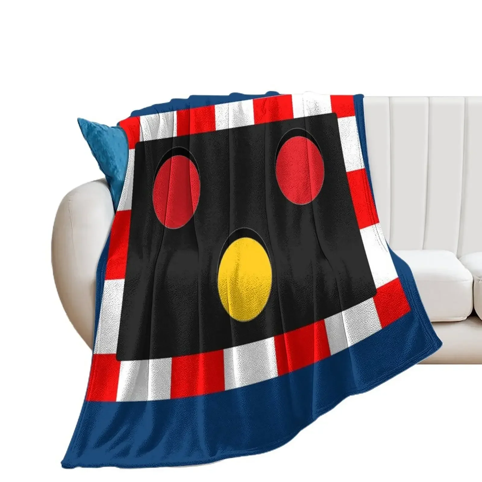 

BRITISH RAILWAY LEVEL CROSSING LIGHT Throw Blanket Multi-Purpose Soft Beds Decorative Beds Blankets