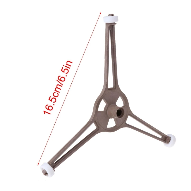 Microwave Oven Triple Arm Triangle Shaped Glass Plastic Plate Tray Support Holder Rotating Ring Roller Guide Stand Parts