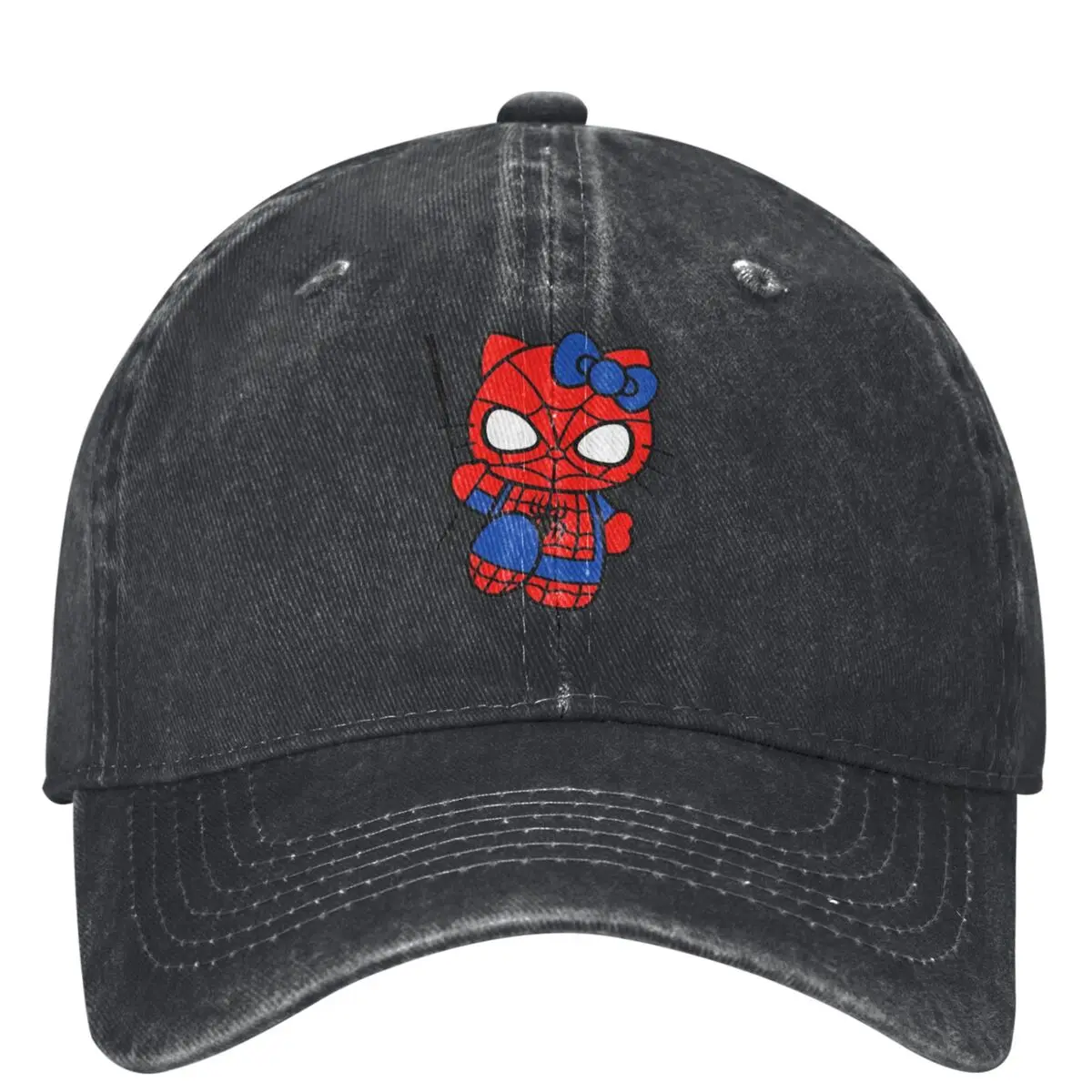 Hello Kitty Spider Man Spider-Man Baseball Cap Unisex Men Sun-Proof Trucker Hat Summer Fashion Hiking Fishing Snapback Cap