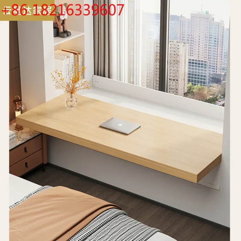 TAO Solid wood desk integrated pull-out countertop table simple window sill sun protection drawer balcony cabinet