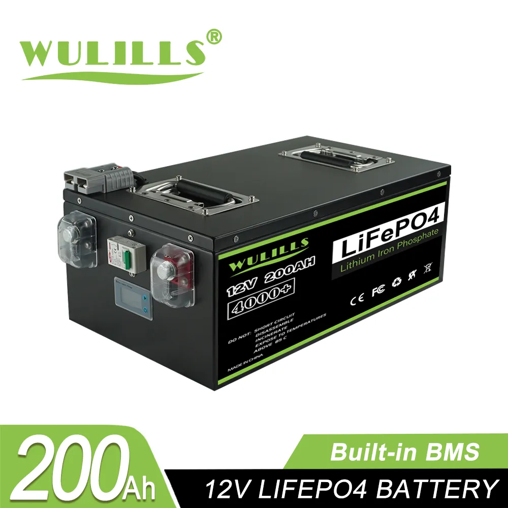 Nouvelle batterie LiFePO4 12V, 200Ah, 280Ah, 400Ah, 24v, 100Ah, 200Ah, 48v, 120Ah, BMS intégré pour le stockage d'énergie domestique, solaire parfait, sans taxe