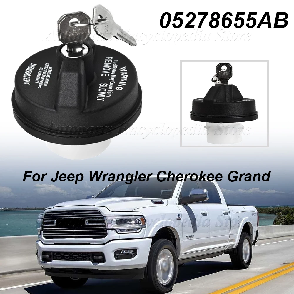 

Car Fuel Tank Cap With Key 05278655AB For Jeep Wrangler Cherokee Grand Cheroke Dodge Challenger Ram