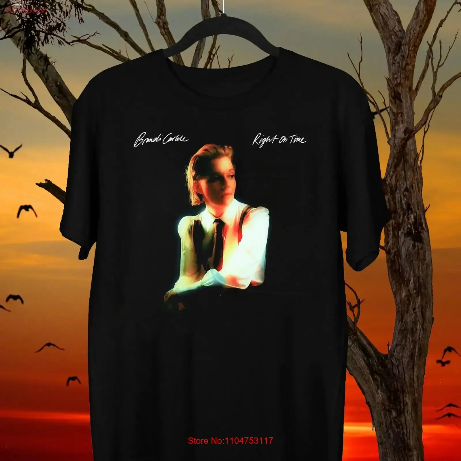 Brandi Carlile Right on Time FULL SIZE S TO 5XL T SHIRT long or short sleeves vintage Washed Stylish graphic