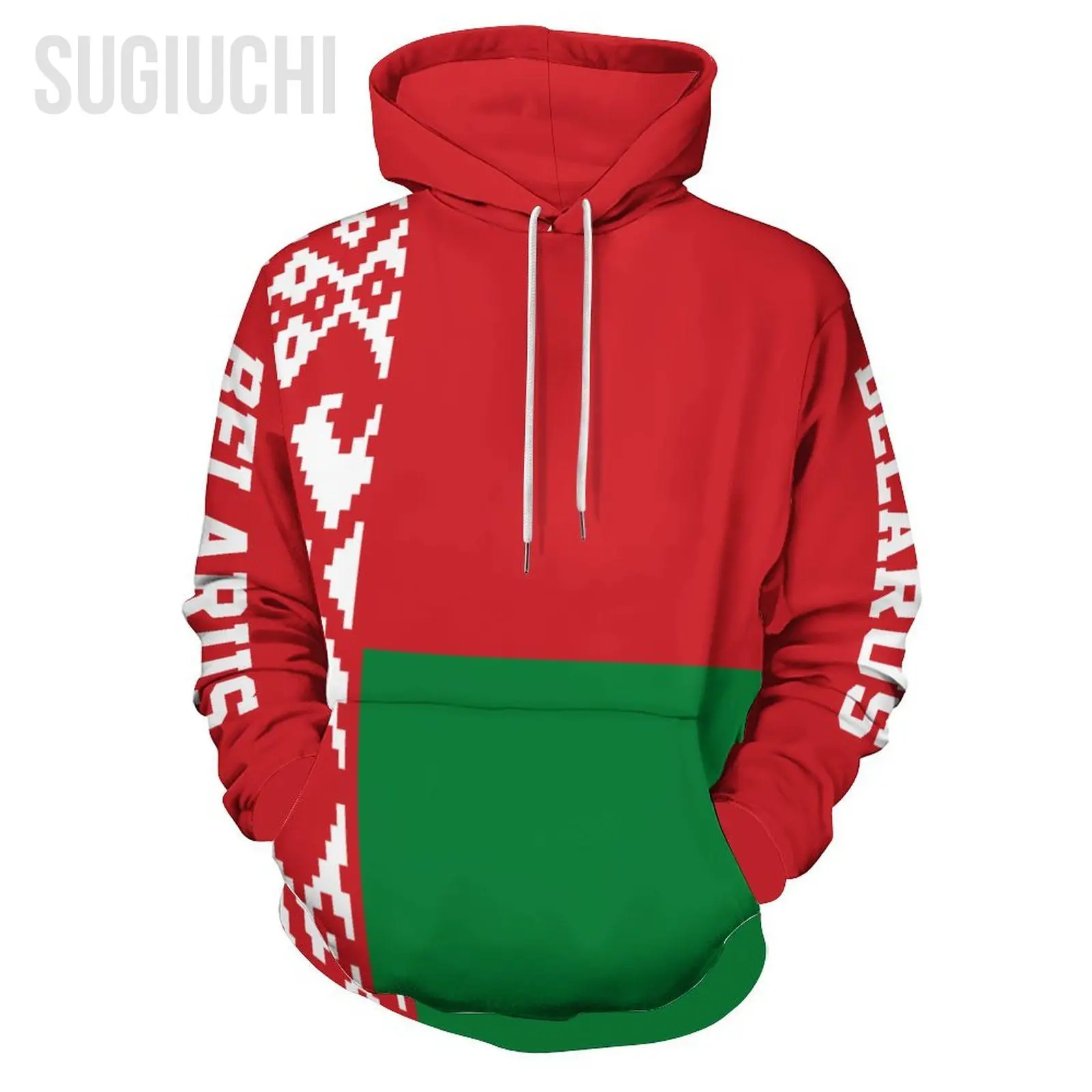 Unisex 3D Hoodie Belarus Flag Men Women Polyester Harajuku Sweatshirt Pullover Hoodies Casual Cool