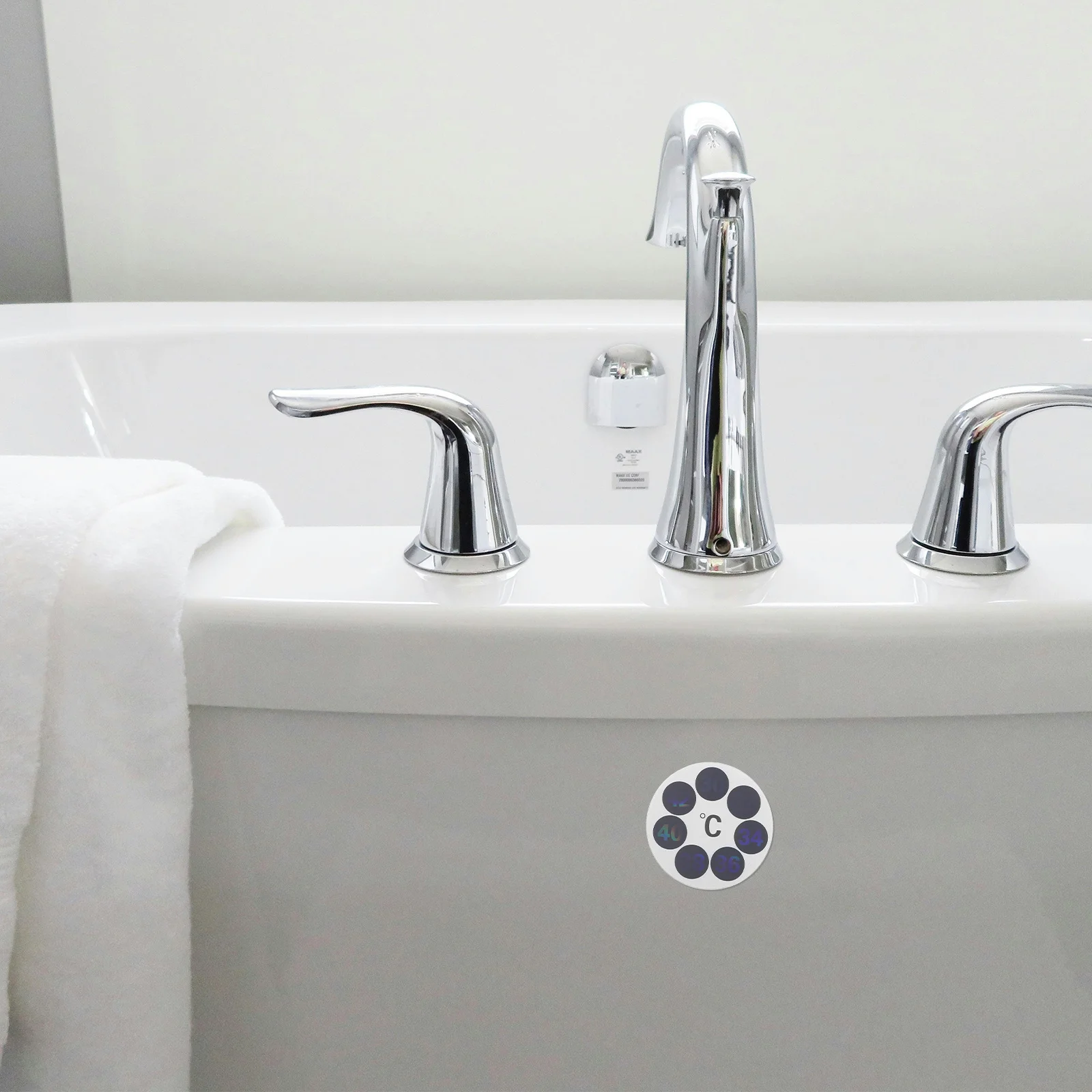 10 قطعة بطاقة اختبار درجة الحرارة لاصق دائري ميزان الحرارة ملصق لمراقبة مياه الحمام مقاوم للماء استخدام حوض الحيوانات الأليفة