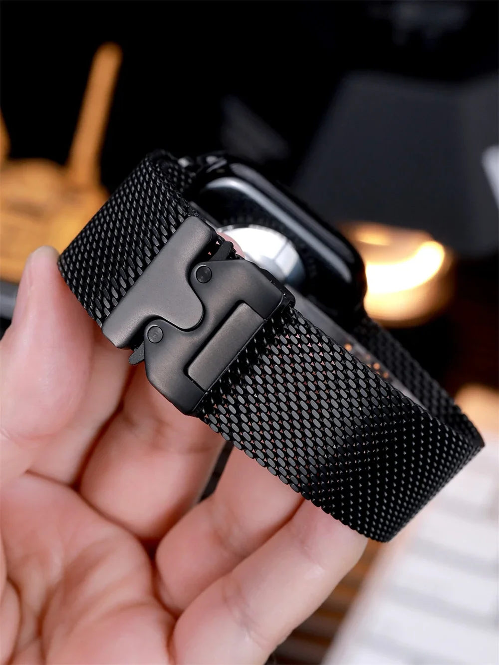Edelstahl-Milanese-Armband für Apple Watch Ultra 2 3 49mm 46mm 42mm 41mm 45mm 44mm Series 11 10 9 8 7 6 5 4 SE3 Armbänder Zubehör – Detail 17