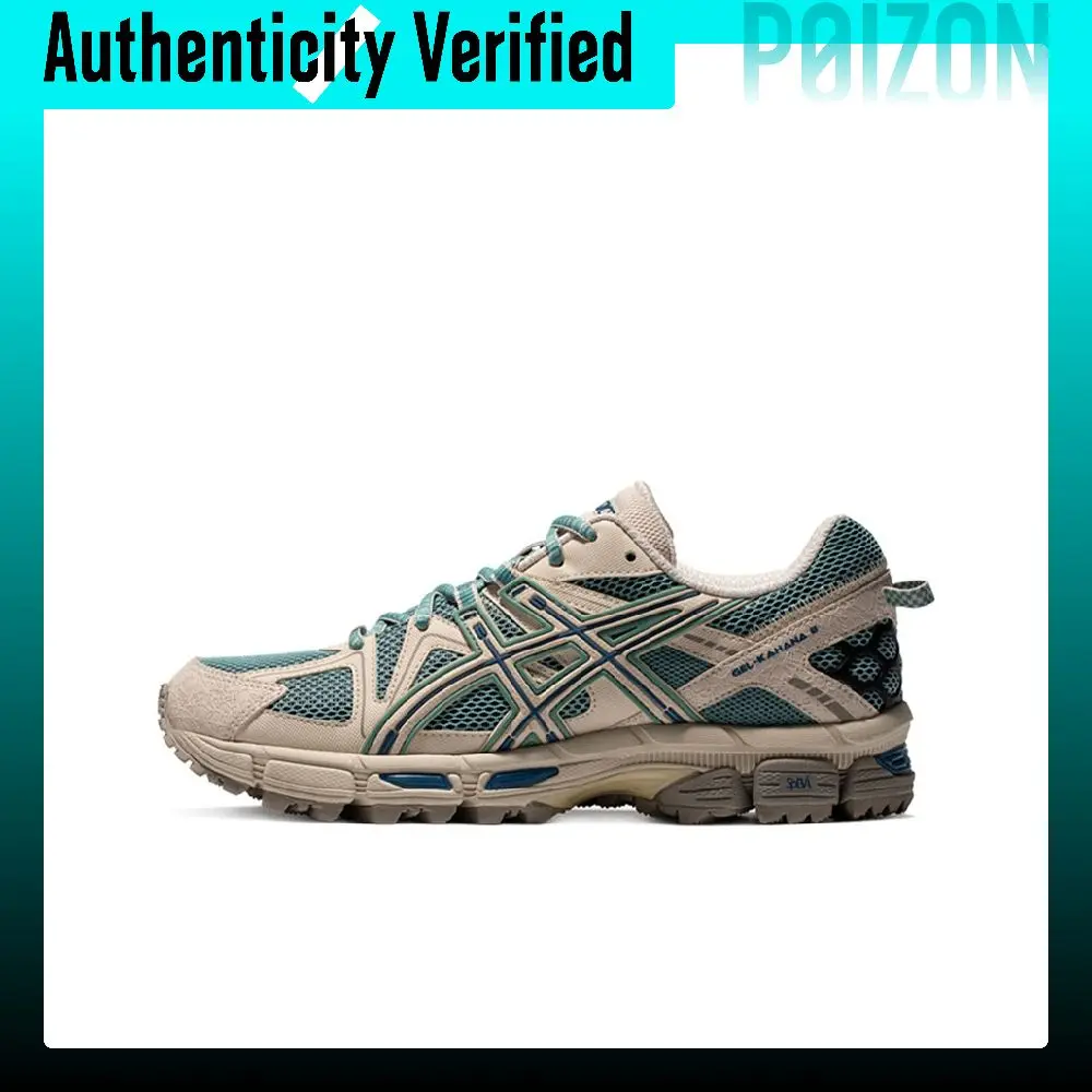 ASICS Gel Kahana 8 Fabric Abrasion Resistant Low top Trail Running Shoes Women's Green Gray 1012A978-302