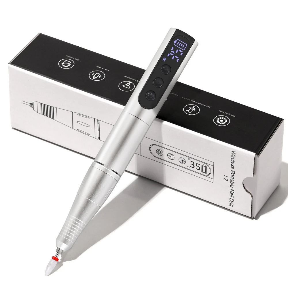 35000 RPM draadloze nagelboor - elektrische nagelvijlpen USB oplaadbare manicuremachine voor nail art pedicure salon en thuisgebruik