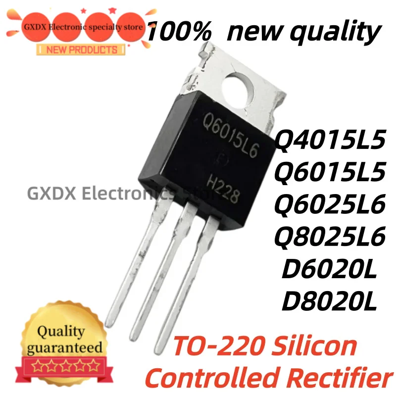 10pcs 100% New Q8025L6 D6020L D8020L Q4015L5 Q4015L Q6015L5 Q6015L6 Q6015L Q6025L6 Q6025L TO-220 Silicon controlled rectifier
