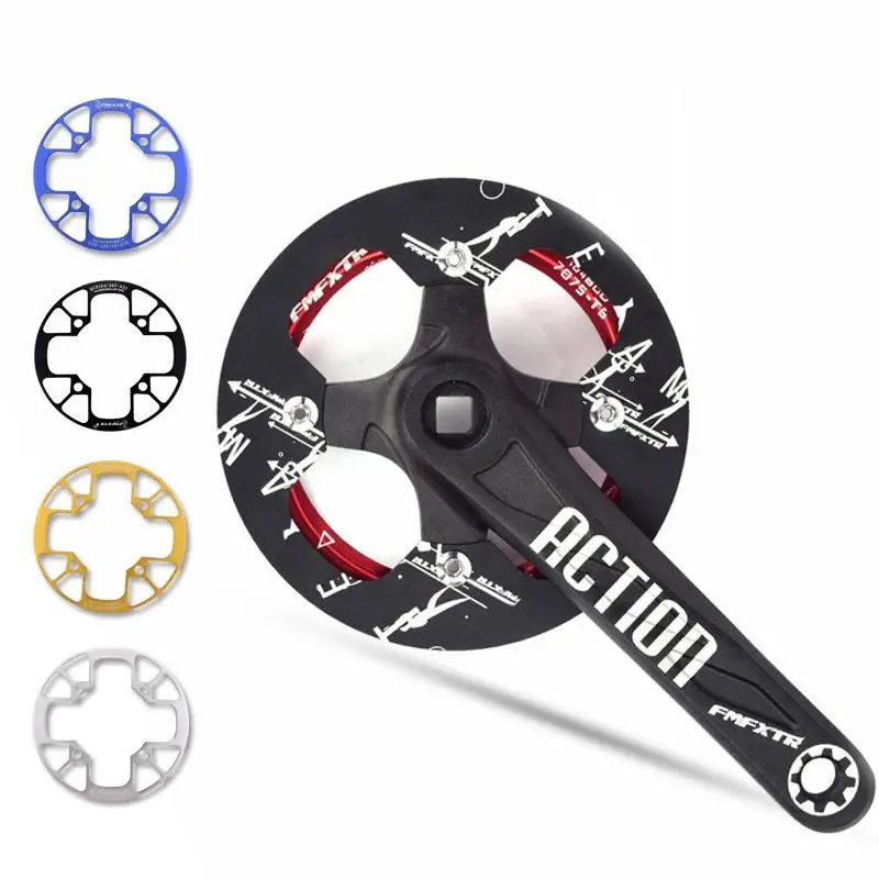 

104bcd MTB Bicycle Chain Wheel Protection Cover Bicycle Protection Plate Guard Bike Crankset Full Protection Plate Dropship