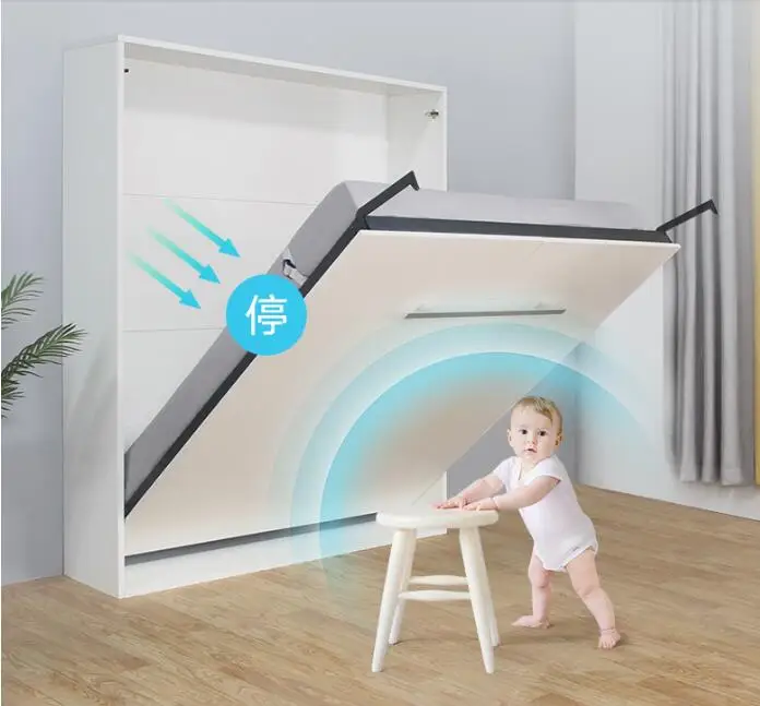 Cama eléctrica de pared con control remoto, diseño nuevo