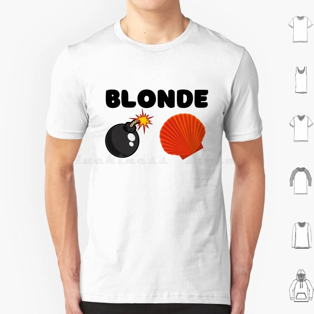 Blonde Bombshell Colourful Cartoon Bomb Shell Design T Shirt 6xl Cotton Cool Tee Blonde Bombshell Bomb Shell Blonde Bombshell