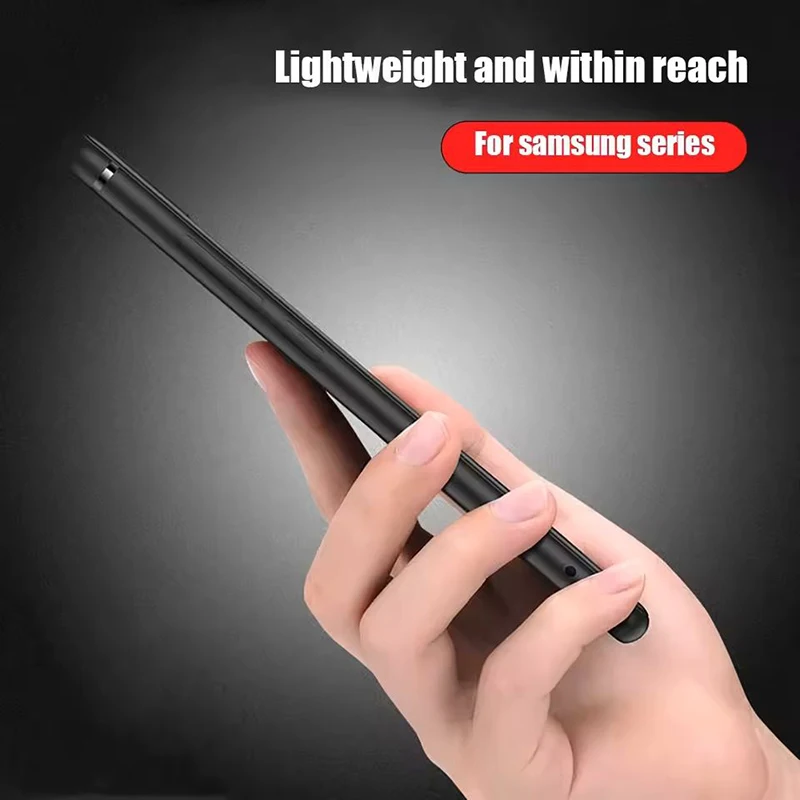 حافظة لهاتف سامسونج جالاكسي S25 S24FE S23 S22 S21FE S20 S10 Plus Ultra Note20 10Pro غطاء أسود ناعم #2