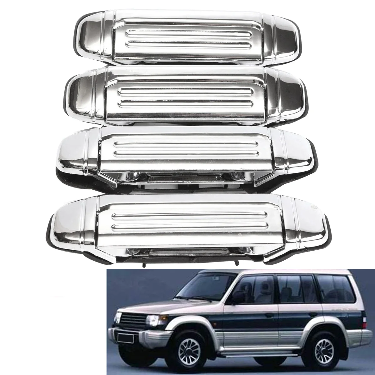 Car Chrome Door Handle Accessories for 1992 1993 1994 1995 1996 1997