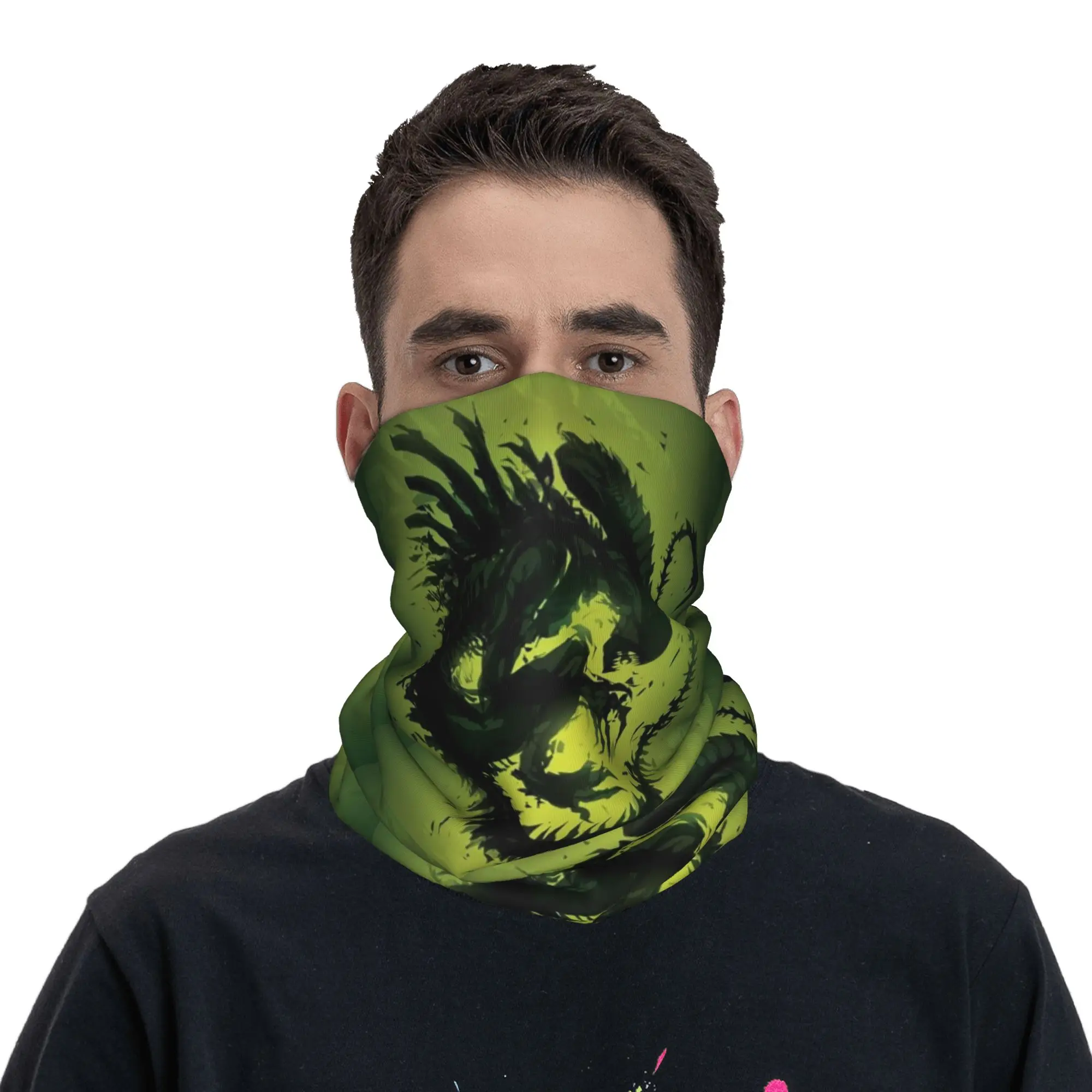 Alien Xenomorph Bandana Neck Cover Printed Mask Scarf Warm Balaclava Riding Unisex Adult