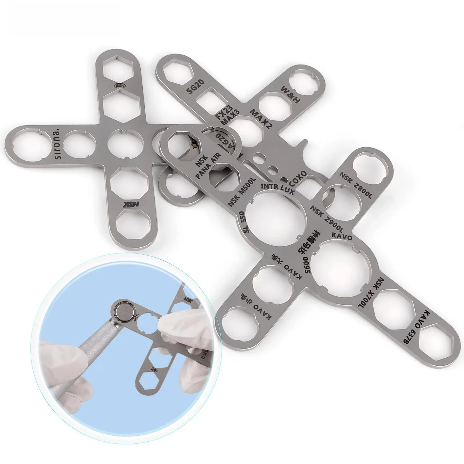 1pc Dental Turbine Handpiece Wrench NSK KAVO WH Implant Motor Cartridge Rotor Shaft Spindle Back Cover Repair Removal Tool