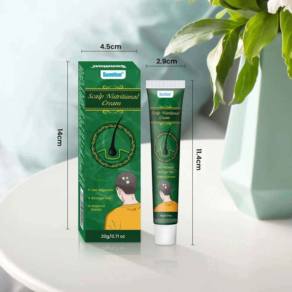 كريم نمو الشعر 7 أيام إعادة نمو سريع كبسولة أساسية مكافحة تساقط الشعر إصلاح الصلع علاج فروة الرأس التالفة للنساء والرجال #5