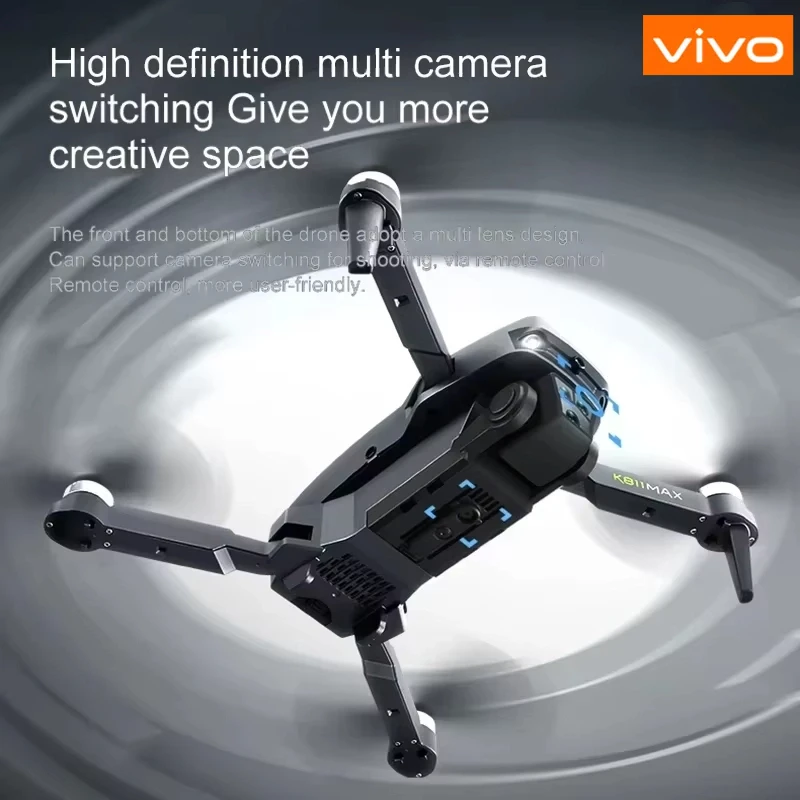 K811 MAX الطائرة بدون طيار GPS العودة 4K HD كاميرا مزدوجة 5G WIFI ذكي تجنب العوائق رباعية المحاور فرش التصوير الجوي يطير