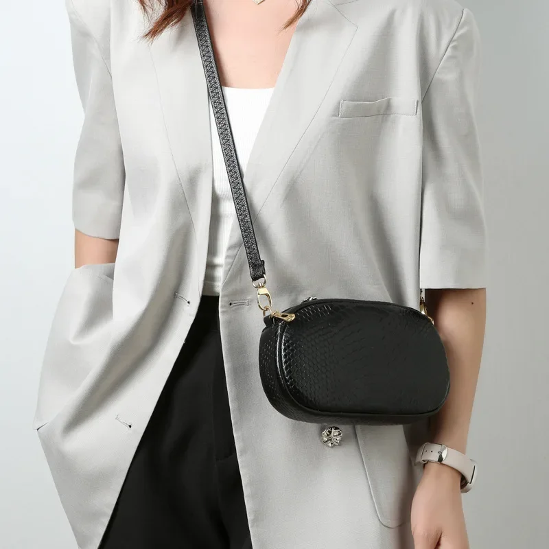 

New Fashion Alligator Pattern Mini Women Handbags Cow Genuine Leather Shoulder Bags Female Luxury Crossbody Flap Bag Clutches