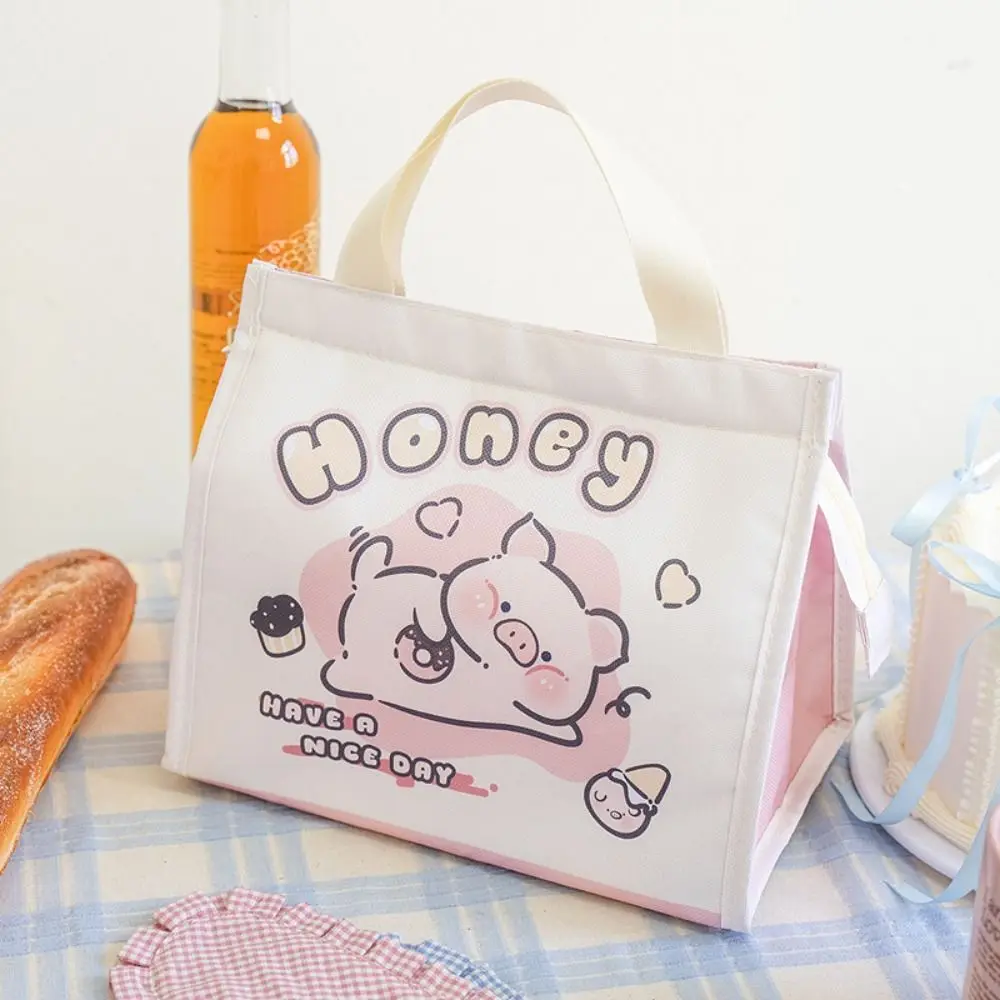 

Portable Large Capacity Capybara Lunch Bag Waterproof Oxford Cartoon Lunch Bag Tote Pouch Picnic Supplies Canteen Bag Tableware