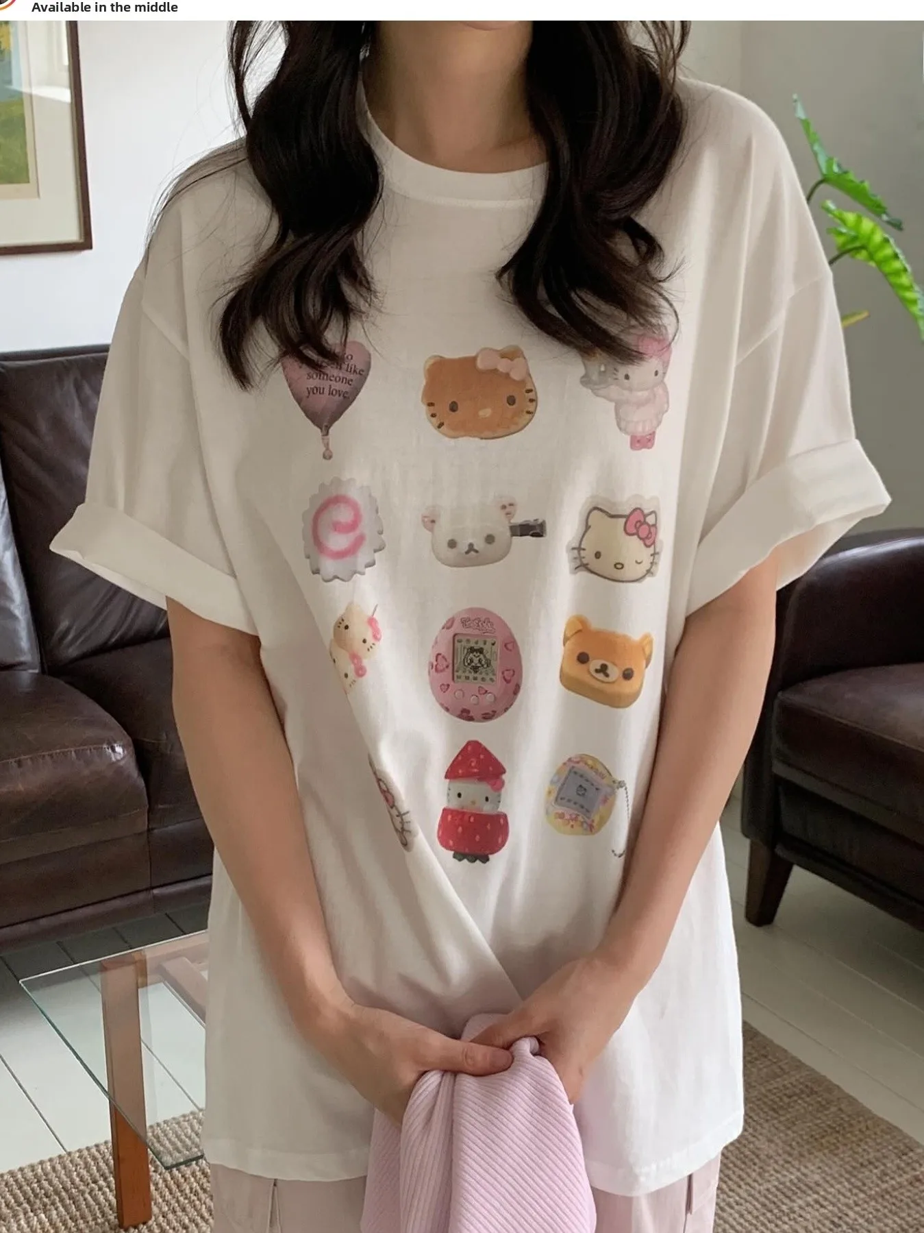 

Ретро Z Ins Sle с мультяшным принтом ort Sve, повседневный топ, женская студенческая футболка f Sve, хлопковая удобная летняя футболка