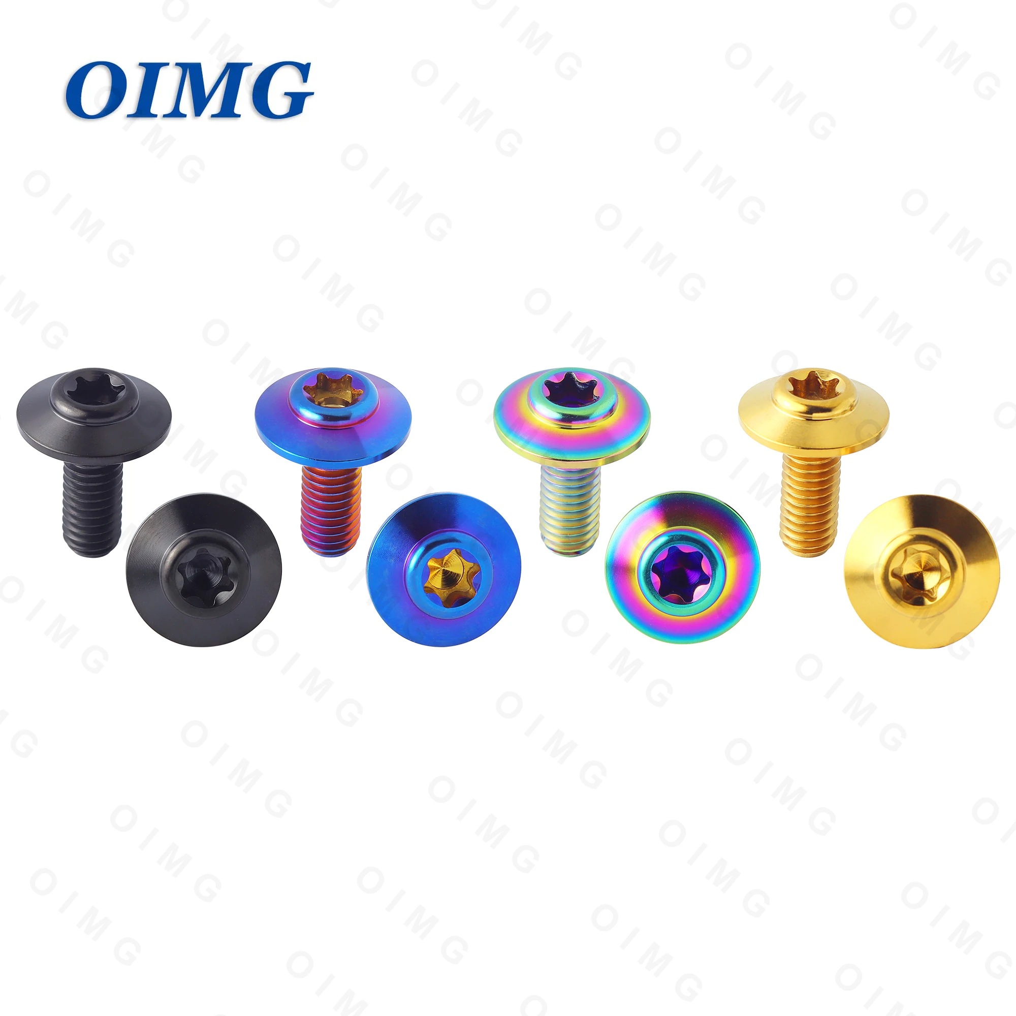 Titanium Bolts M5 M6x10 15 20 25 30 35mm Torx Head Screws for Motorcycle Shell Refitting Fixing Bolt Disc Brake Screw