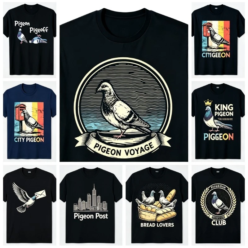 Funny Multiple Bird Lovers Graphic T-shirt  Pigeon Pigeoff Bird Birdwatcher Tee  Vintage Cute  Unisex Summer Streetwear Y2k Top