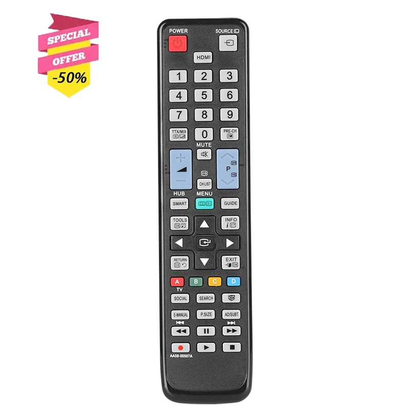 

AA59-00507A Remote Control For Samsung TV UA32D6000 UE32D6100 UE46D6120 UA32ES6200M UA32ES6220M UA40ES6200M UE50ES6305U