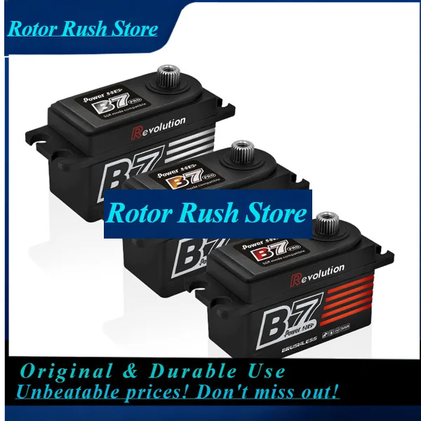 RoRuSPower HD B7 PRO RS Revolution Short Body Brushless Servo High Pressure Steel Tooth Steering Gear For D5S D5M MST RRX 1/10 R