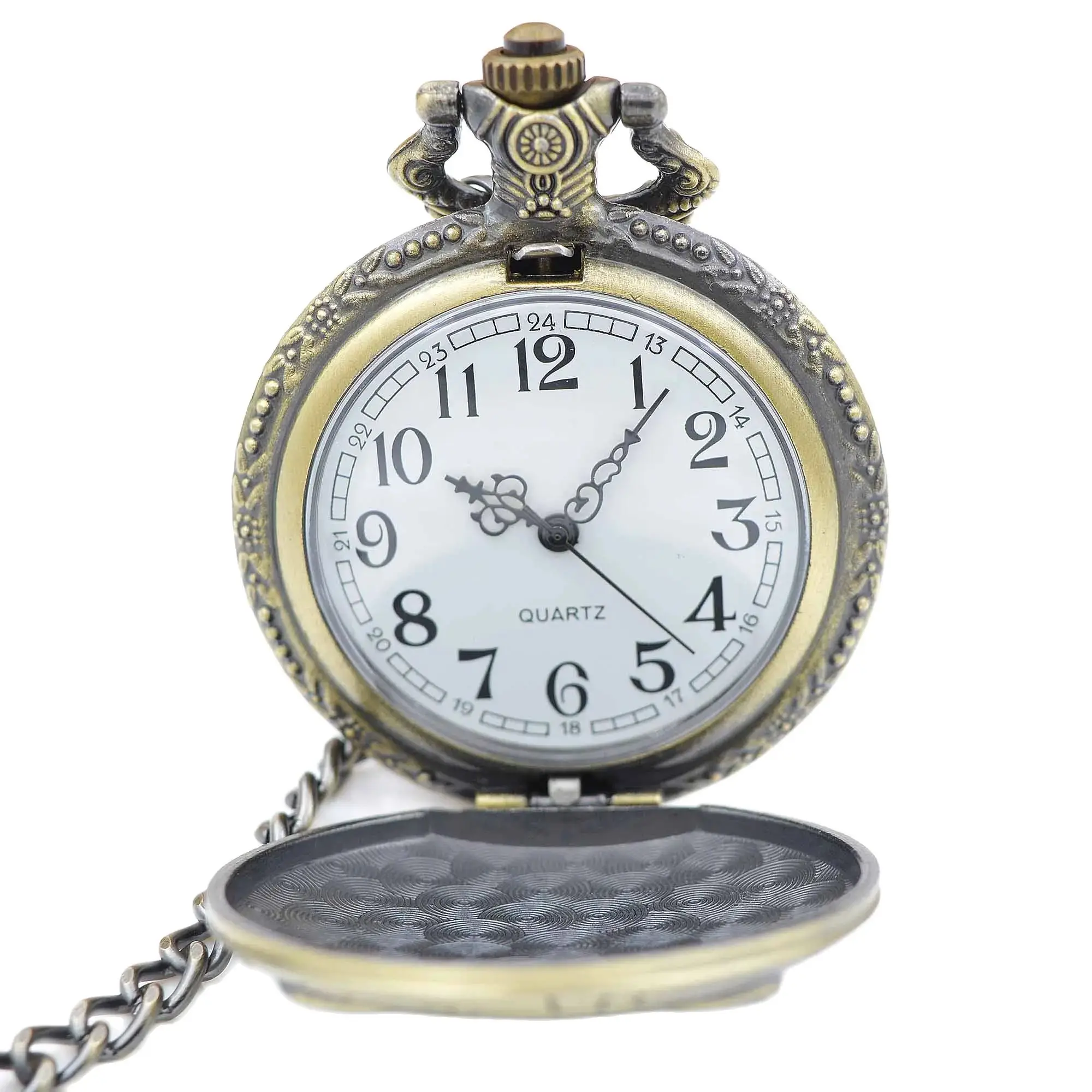 Retro Night Owl Grave Quartz Pocket Watches Antique Best Gift for Men Womens Pocket Watches with Chain Dropshipping