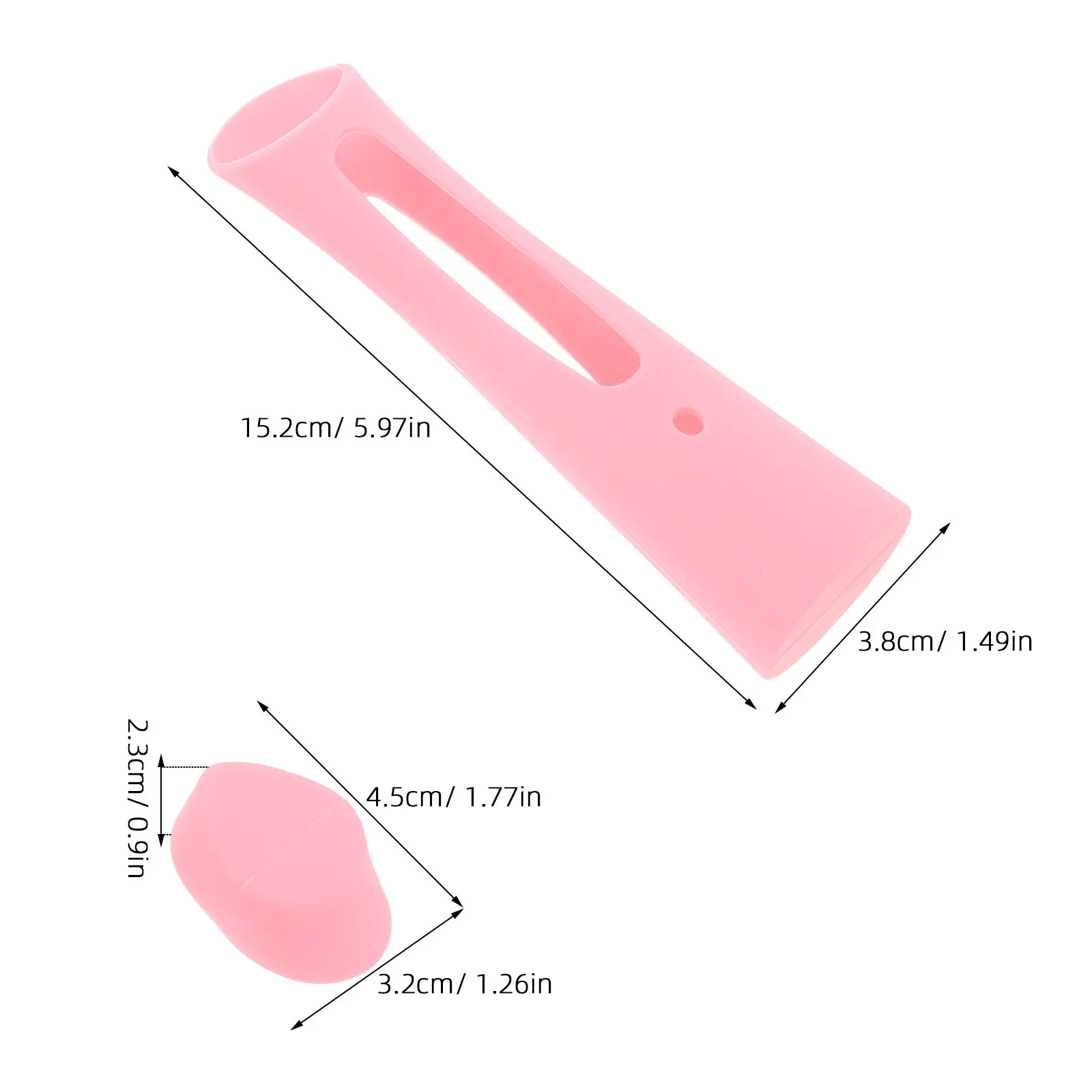 Pink Silicone Protective Case Compatible Beauty Device Reusable Shockproof Skincare Instrument Cover Anti Scratch