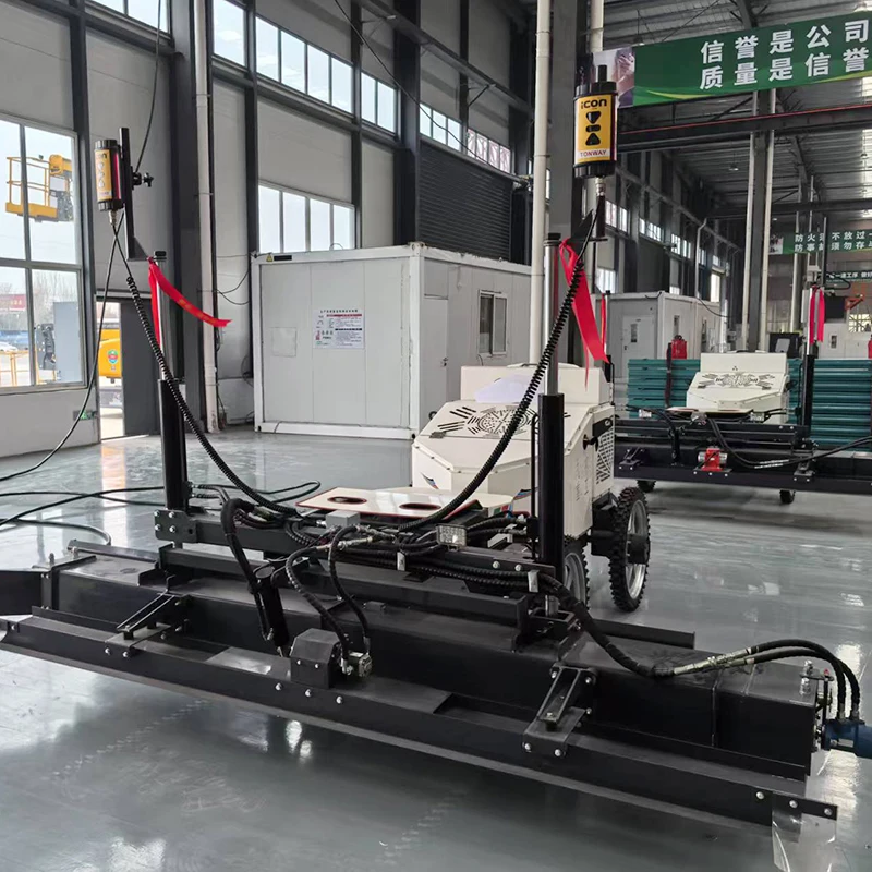 Self Propelled Ride on Laser Concrete Screed Machine Control High Efficiency for Shopping Mall Floor Construction Customized