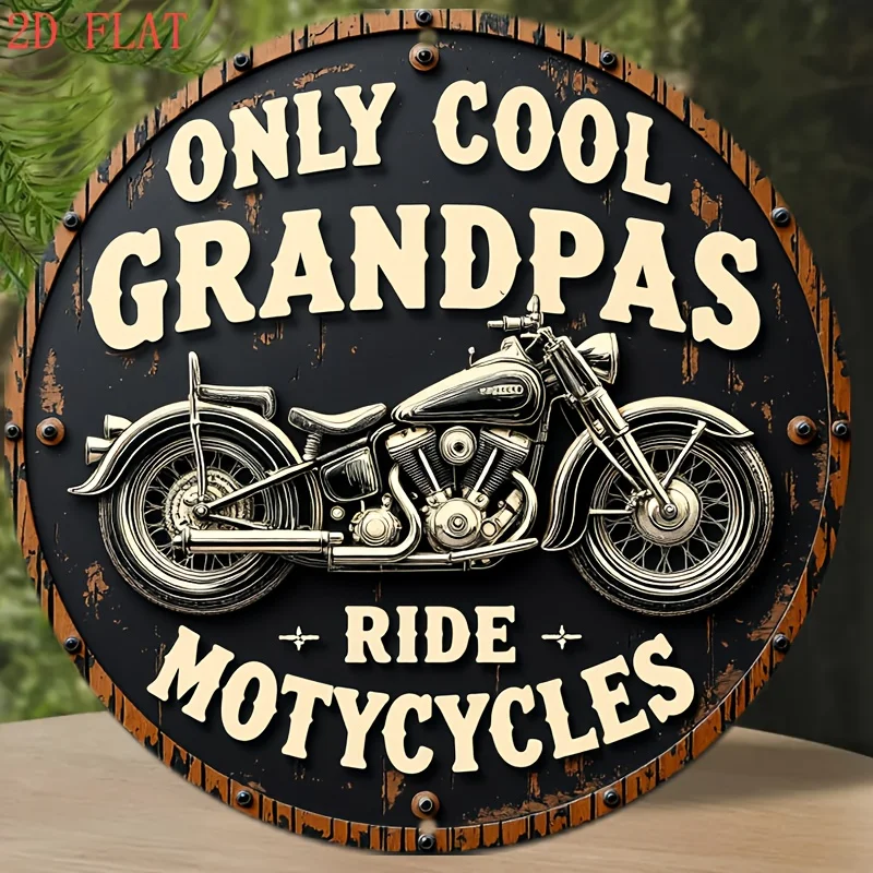 1pc Vintage Motorcycle Garage Decor - Retro Motorcycle Wall Art Sign with 