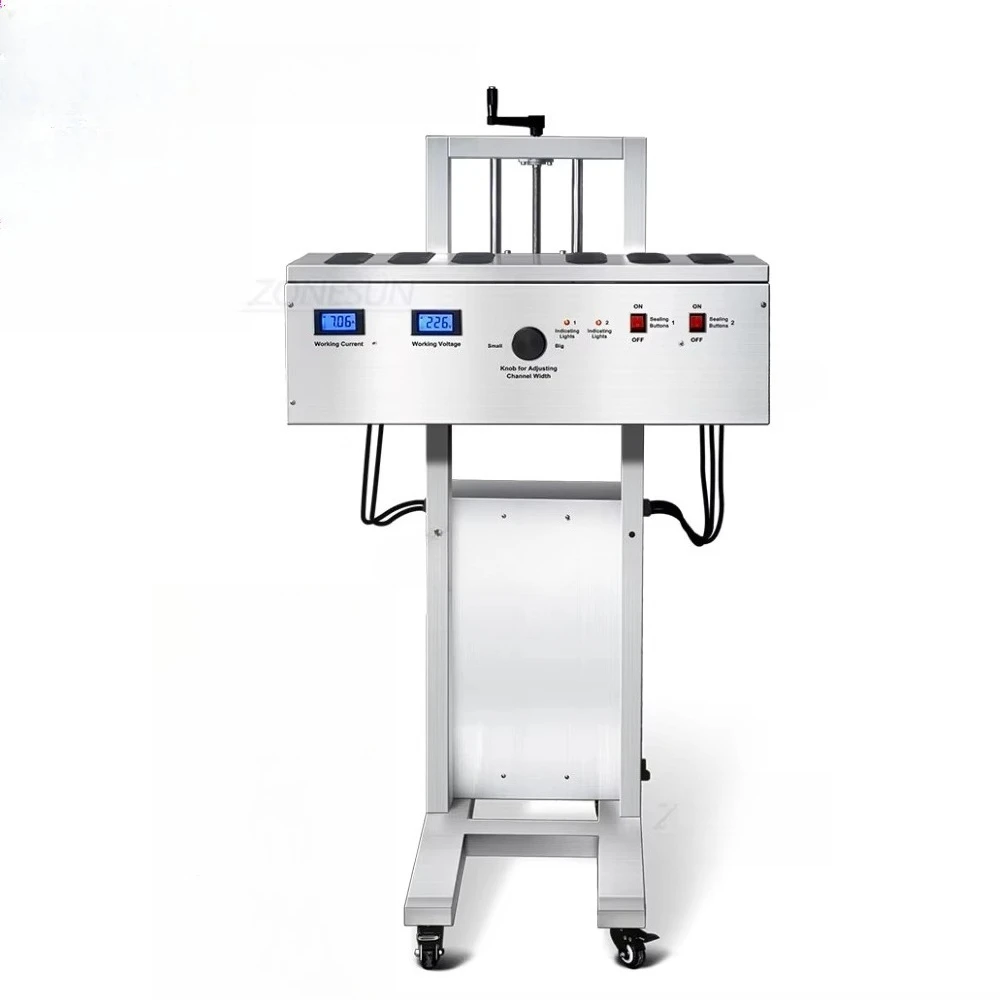 

ZS-FK3300 Automatic Vertical Form Plastic Mouth Bottle Cap Induction Aluminum Foil Continuous Heat Sealing Machine