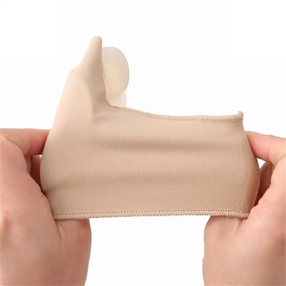 Nail Care Toe Corrector Hallux Valgus Corrector Flexible Fabric 2Pcs Big Toe Bunion Pad Fabric Gel Straightener