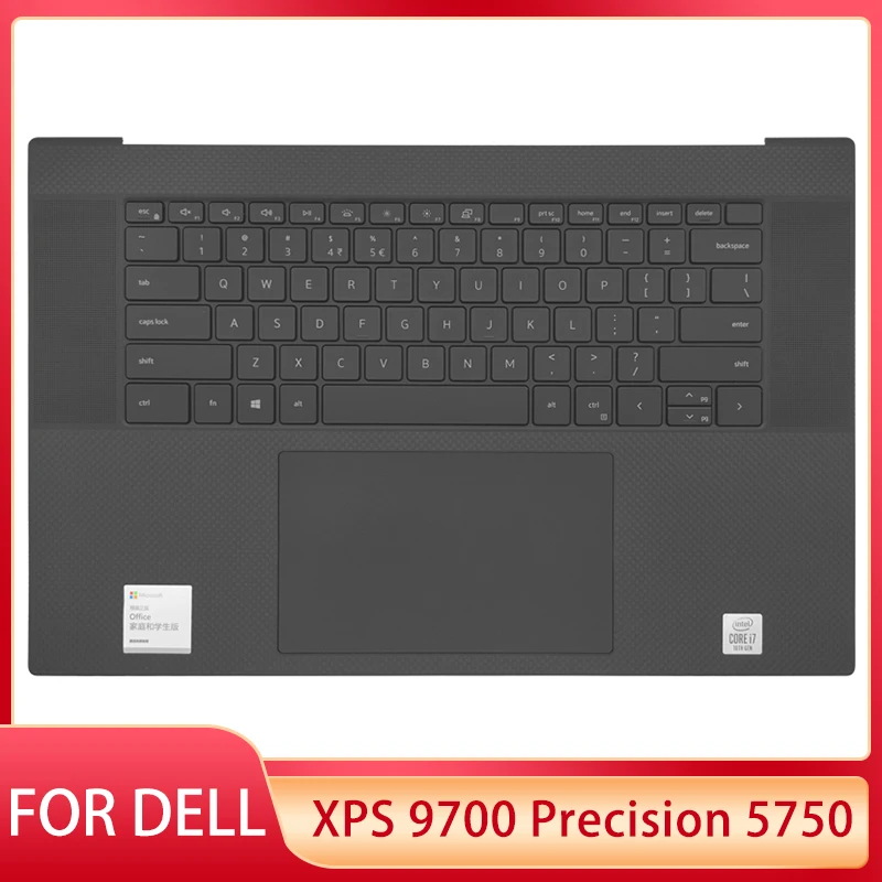 

New For DELL XPS 9700 Precision 5750 Laptop US English Keyboard With Palmrest Upper Touchpad Cover Case