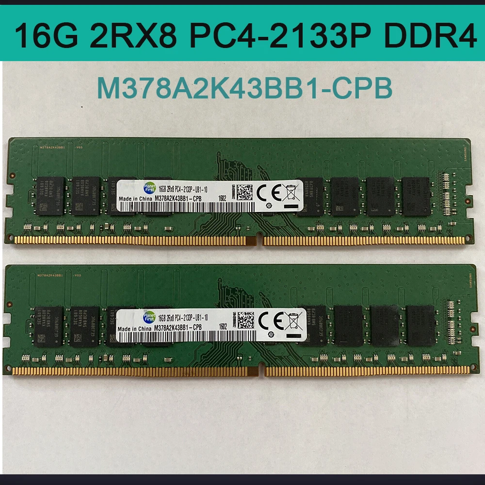 

1 шт. настольная память для Samsung RAM 16G 2RX8 PC4-2133P DDR4 2133 16 ГБ M378A2K43BB1-CPB