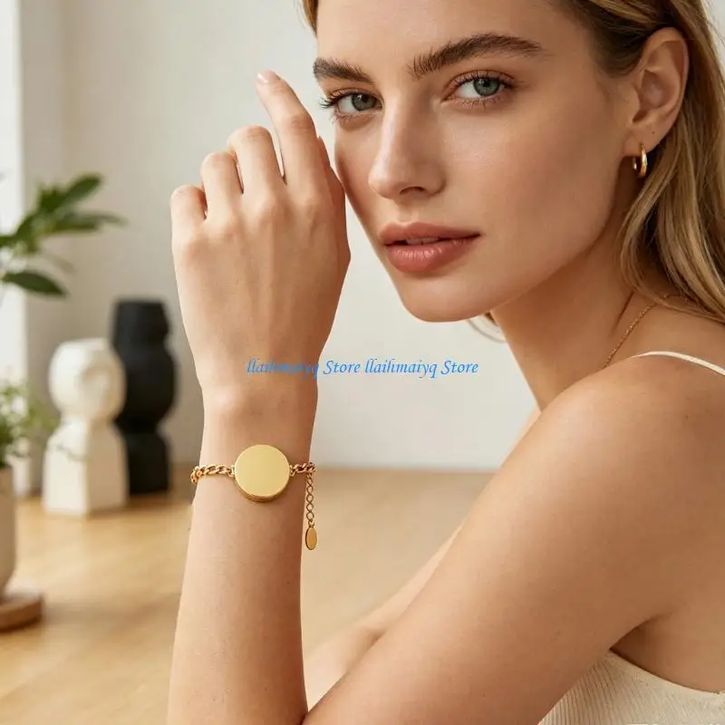 573B Trendy Stainless Steel Jewelry With Secret Storage Space Lightweight Comfort Wrist Jewelry For Essential Items
