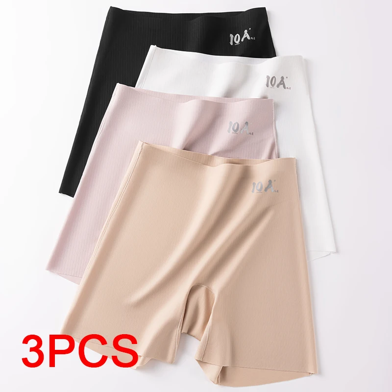 

Модное женское микро-белье, женские летние шорты, шорты больших размеров, защитные шорты из ледяного шелка под юбкой, спортивный костюм-боксер