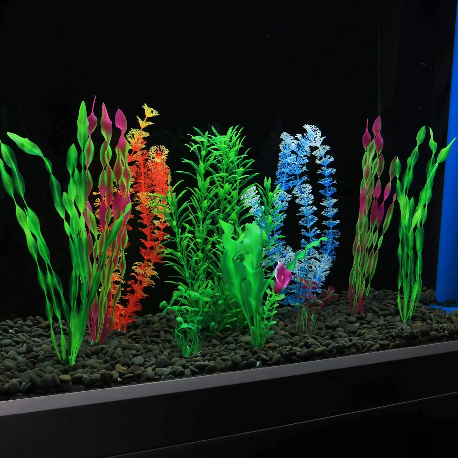 10PCS Artificial Aquarium Plants Set Underwater Plants For Aquarium Fish Tank Decoration Colorful Water Grass Aquatic Plant