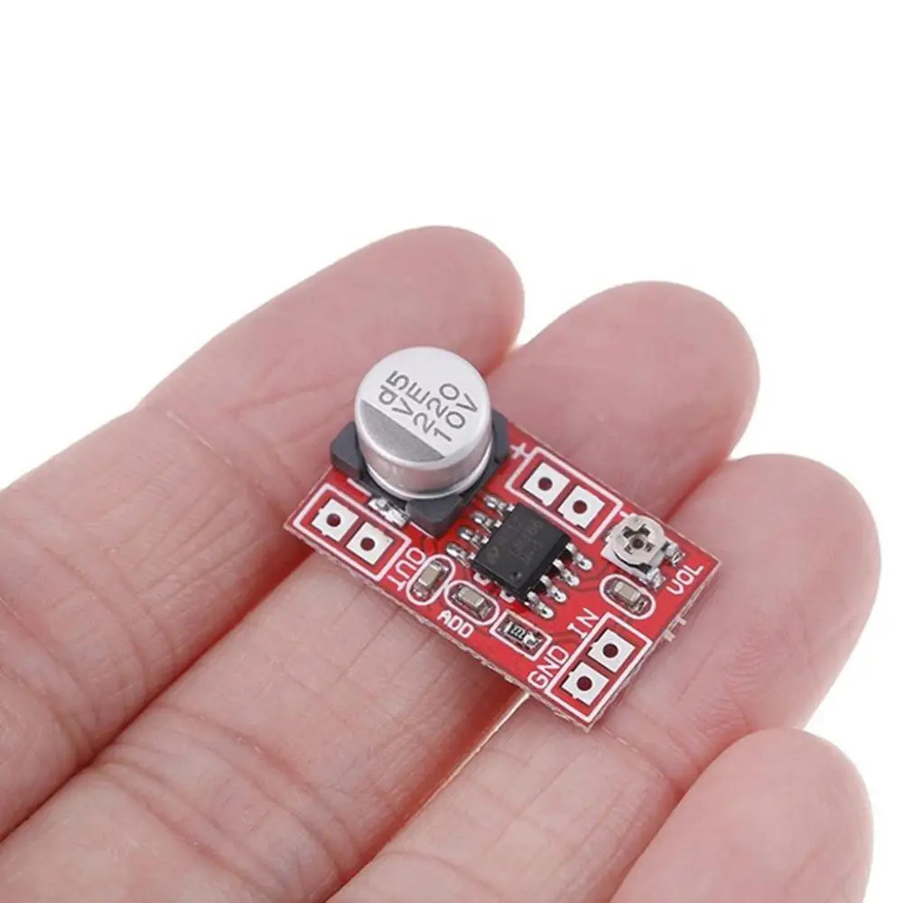 Placa amplificadora Micro electret DIY ajustable Universal Mini micrófono condensador