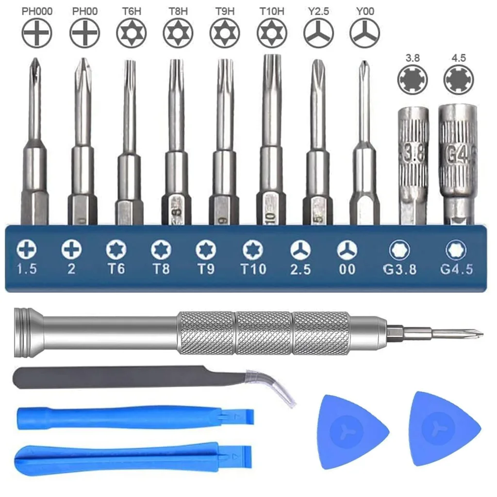 مفك مجموعة تفكيك افتتاح مجموعة أدوات إصلاح أجزاء للتبديل GBA SP جديد 3DS XL PSP NGC Xbox لعبة وحدة التحكم #1