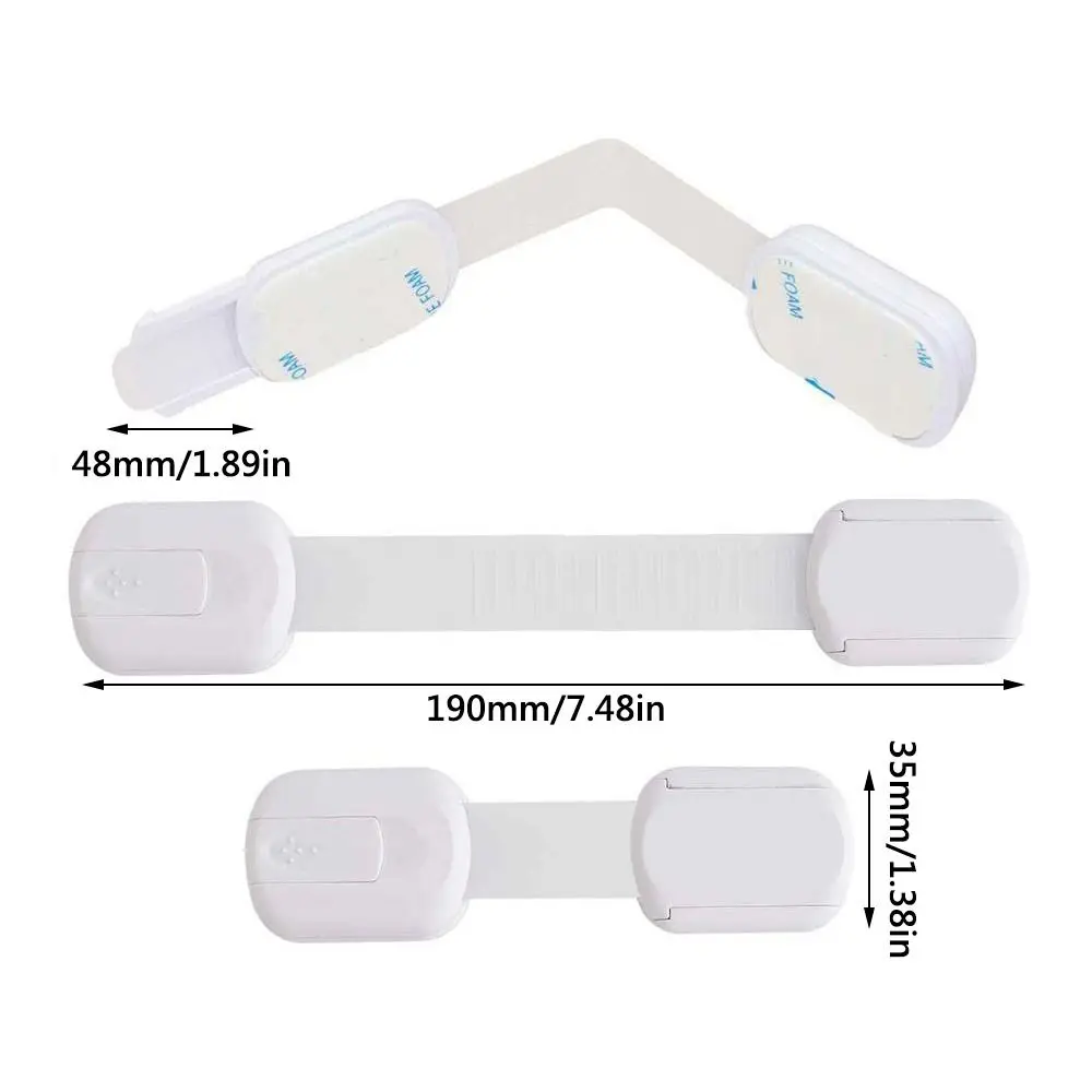 4 個/10 個自己粘着チャイルドセーフティロック安全保護開口部防止保護ロック耐久性のある窓ドアストッパー引き出し