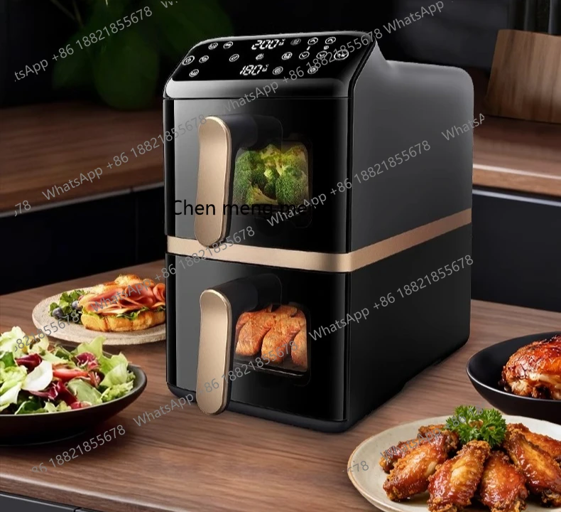 

Air fryer household multi-function oven large capacity double compartment