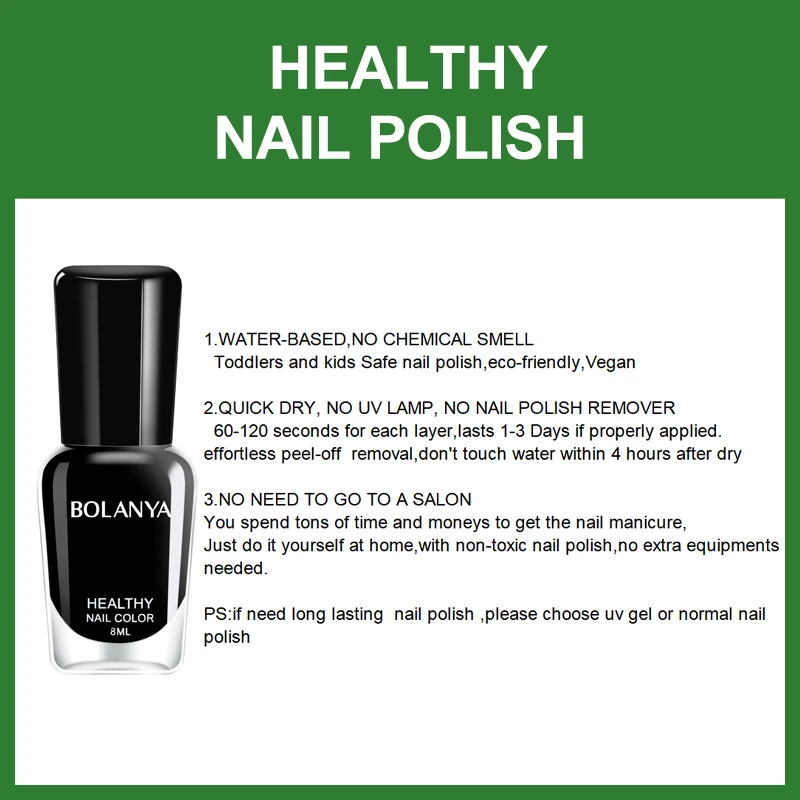 Water Permeable Halal Nail Polish for Muslim