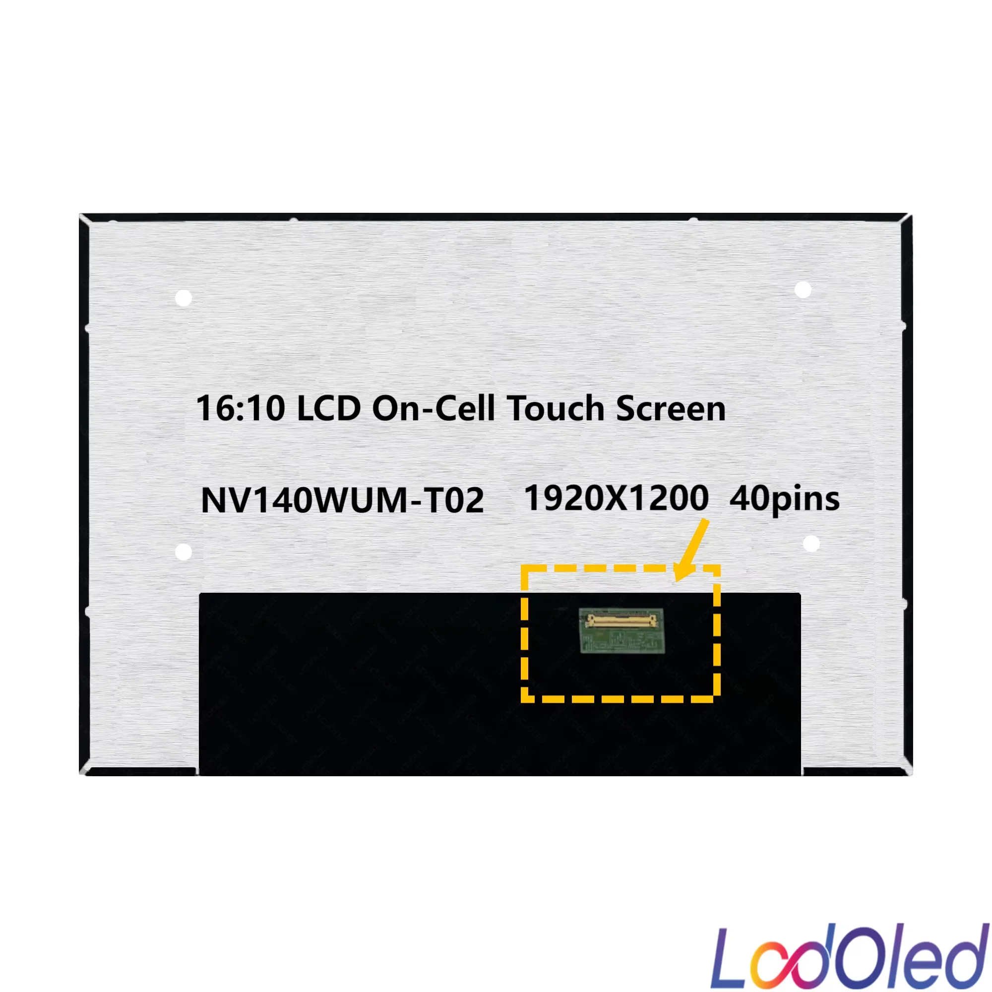 IPS 16:10 14.0'' NV140WUM-T02 BOE0A2F LED LCD On-Cell Touch Screen Panel 1920X1200 40pins 60hz