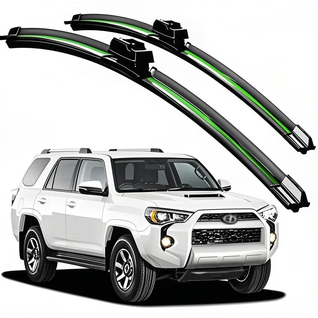 

All-Season Water Repellent Front Windshield Wiper Blades For Toyota 4Runner 2010–2024, 24 Inch And 20 Inch, 2 Pieces